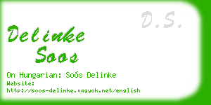 delinke soos business card